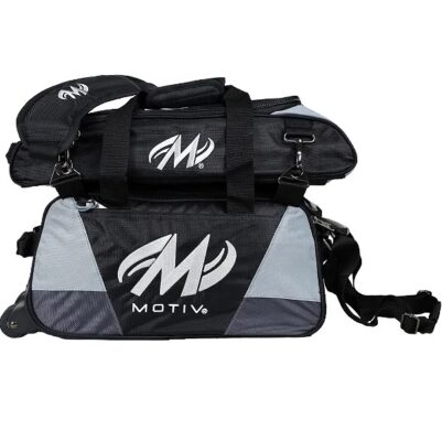 Motiv Ballistix 2 Ball Double Tote Covert Black Bowling Bag + FREE ...