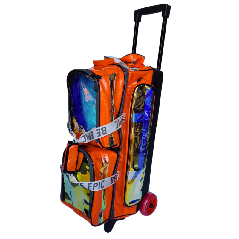 Epic 3 Ball Triple Luminous Orange Bowling Bag