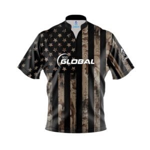 900 Global Desert Camo Flag Fast Track CoolWick Bowling Jersey