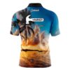 Hammer Sunset Palm Trees Fast Track CoolWick Bowling Jersey - Image 2