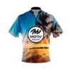 Motiv Sunset Palm Trees Fast Track CoolWick Bowling Jersey