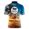 Motiv Sunset Palm Trees Fast Track CoolWick Bowling Jersey - Image 2