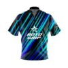 Roto Grip Blue Green Digital Stripes Fast Track CoolWick Bowling Jersey