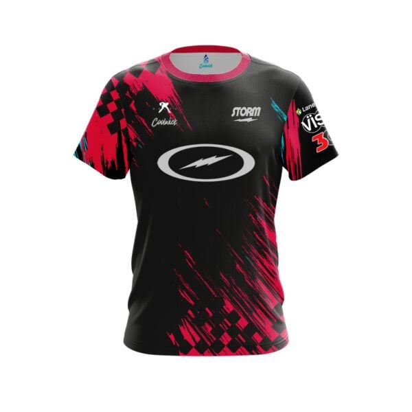 Storm Belmo Champion Pink Teal Semi-Custom CoolWick Bowling Jersey