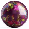 OTB Abstract Flowers Bowling Ball by Valentina Georgieva