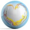 OTB Colorful Heart Bowling Ball by Valentina Georgieva - Image 2
