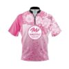Motiv Breast Cancer Petal Pink Fast Track CoolWick Bowling Jersey
