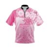 Roto Grip Breast Cancer Petal Pink Fast Track CoolWick Bowling Jersey