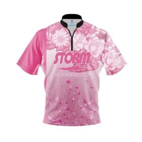 Storm Breast Cancer Petal Pink Fast Track CoolWick Bowling Jersey