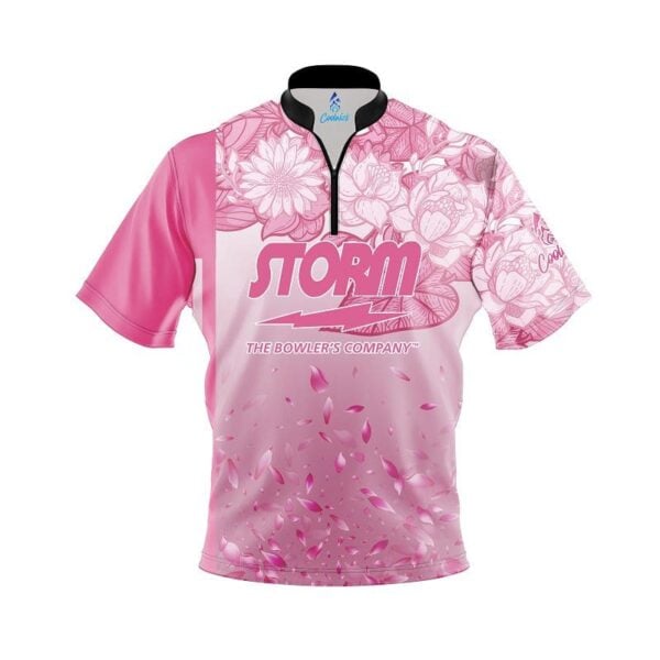 Storm Breast Cancer Petal Pink Fast Track CoolWick Bowling Jersey