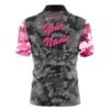 Storm Grey Pink Digital Camo Fast Track CoolWick Bowling Jersey - Image 2
