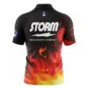 Storm Flaming Fire Rocket Bowling Jersey - Image 2