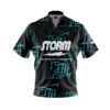 Storm Gridlock Teal Rocket Bowling Jersey