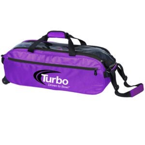 Turbo Pursuit 3 Ball Travel Tote Purple Bowling Bag