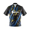 Hammer Gold Coal Quick Ship CoolWick Sash Zip Bowling Jersey