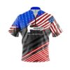 Hammer Old Glory '24 Quick Ship CoolWick Sash Zip Bowling Jersey