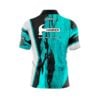 Hammer Pin Deck Quick Ship CoolWick Sash Zip Bowling Jersey - Image 2