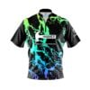 Hammer Geometric Graffiti Quick Ship CoolWick Sash Zip Bowling Jersey