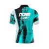 Storm Pin Deck Quick Ship CoolWick Sash Zip Bowling Jersey - Image 2