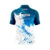 Hammer Ocean Spray Quick Ship CoolWick Sash Zip Bowling Jersey - Image 2