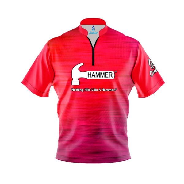 Hammer Supersonic Quick Ship CoolWick Sash Zip Bowling Jersey