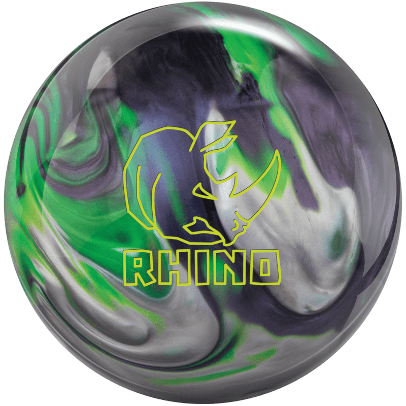 Brunswick Rhino Carbon Lime Silver Bowling Ball + FREE SHIPPING