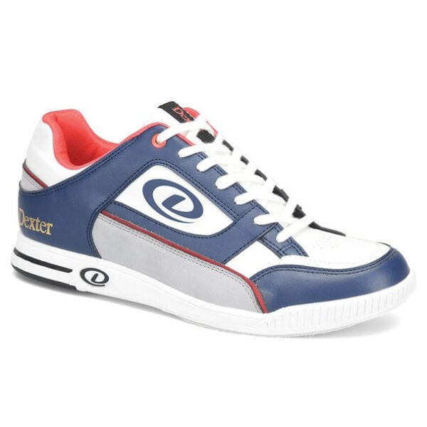 Dexter Mens Royal Navy White Grey Bowling Shoes