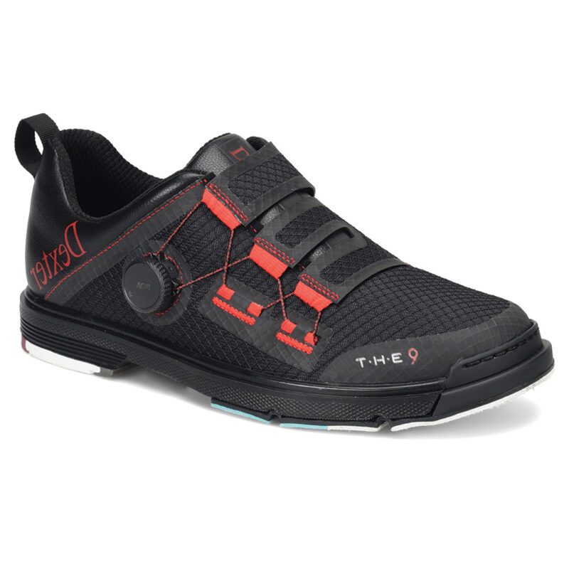 Dexter Mens The 9 Stryker Black Red Wide Bowling Shoes + FREE SHIPPING ...