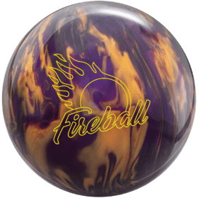 Ebonite Fireball Purple Gold Bowling Ball