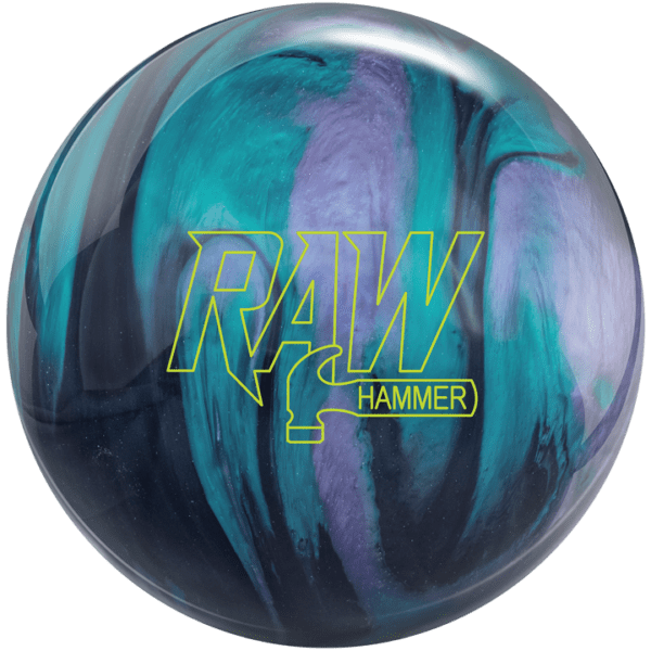 RAW HANMMER 15ポンド Hammer Raw Hammer Black Purple Teal Bowling Ball + FREE SHIPPING