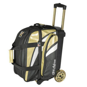 KR Cruiser Lux 2 Ball Double Roller Gold Bowling Bag