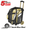 KR Cruiser Lux 2 Ball Double Roller Gold Bowling Bag - Image 6