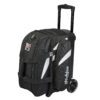 KR Cruiser 2 Ball Double Roller Black White Bowling Bag