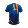 Hammer Raw Blue Black Orange Semi-Custom CoolWick Bowling Jersey - Image 2