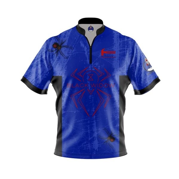 Hammer Black Widow Blue Grunge Xpress Ship Rocket Bowling Jersey
