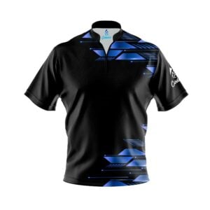 Blue Luxury Strikes Fast Track CoolWick Bowling Jersey
