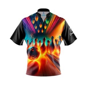 Fire Bowling Party Fast Track CoolWick Bowling Jersey