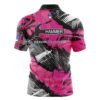 Hammer Pink Sport Grunge Xpress Ship Rocket Bowling Jersey - Image 2