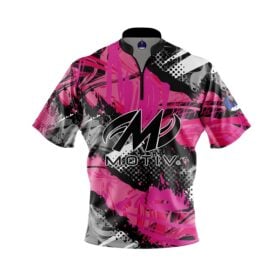 Motiv Pink Sport Grunge Xpress Ship Rocket Bowling Jersey