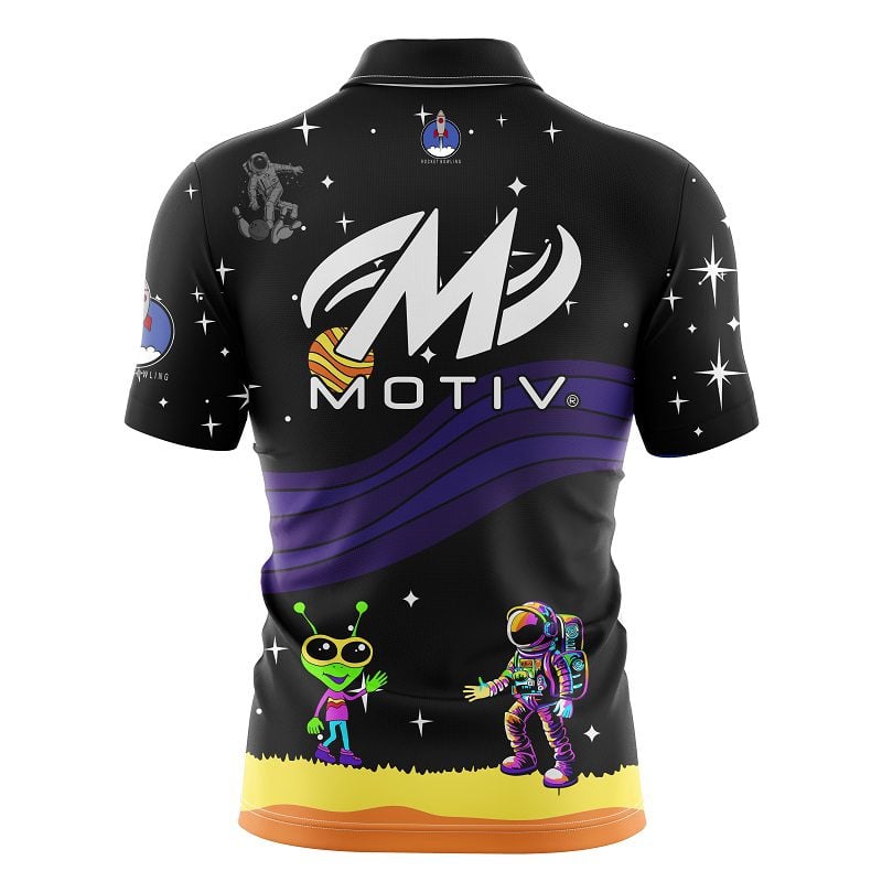 Motiv Astro Friends Xpress Ship Rocket Bowling Jersey + FREE