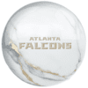 OTB NFL Atlanta Falcons White Marble Bowling Ball - Image 2