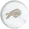 OTB NFL Buffalo Bills White Marble Bowling Ball