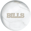 OTB NFL Buffalo Bills White Marble Bowling Ball - Image 2