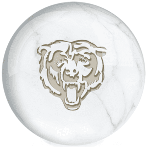 OTB NFL Chicago Bears White Marble Bowling Ball