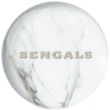 OTB NFL Cincinnati Bengals White Marble Bowling Ball - Image 2
