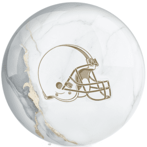 OTB NFL Cleveland Browns White Marble Bowling Ball