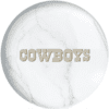OTB NFL Dallas Cowboys White Marble Bowling Ball - Image 2