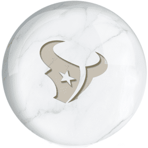 OTB NFL Houston Texans White Marble Bowling Ball