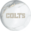 OTB NFL Indianapolis Colts White Marble Bowling Ball - Image 2