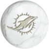 OTB NFL Miami Dolphins White Marble Bowling Ball